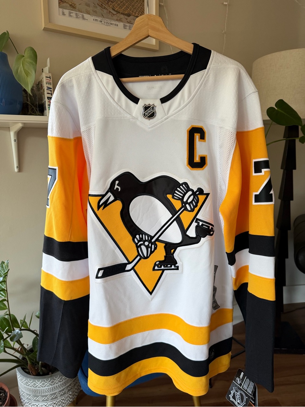 Adidas Pittsburgh Penguins #7 Mori NFL Jersey Fight Straps